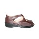 Zapato Doble Velcro Lycra Marron